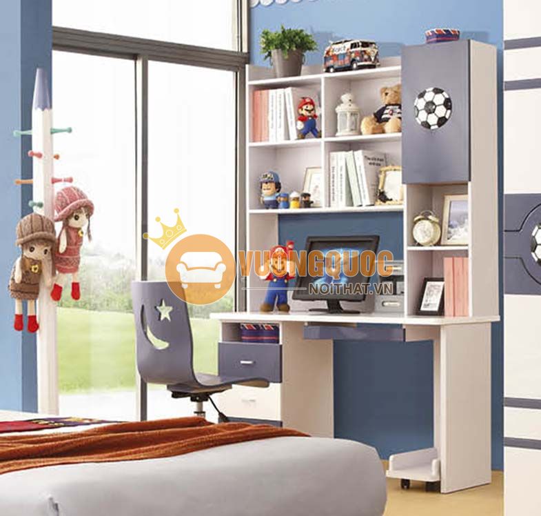 Bàn học cao cấp cho bé trai thích bóng đá KBY622B-1
